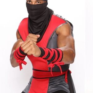 Red and Black Ninja Costume